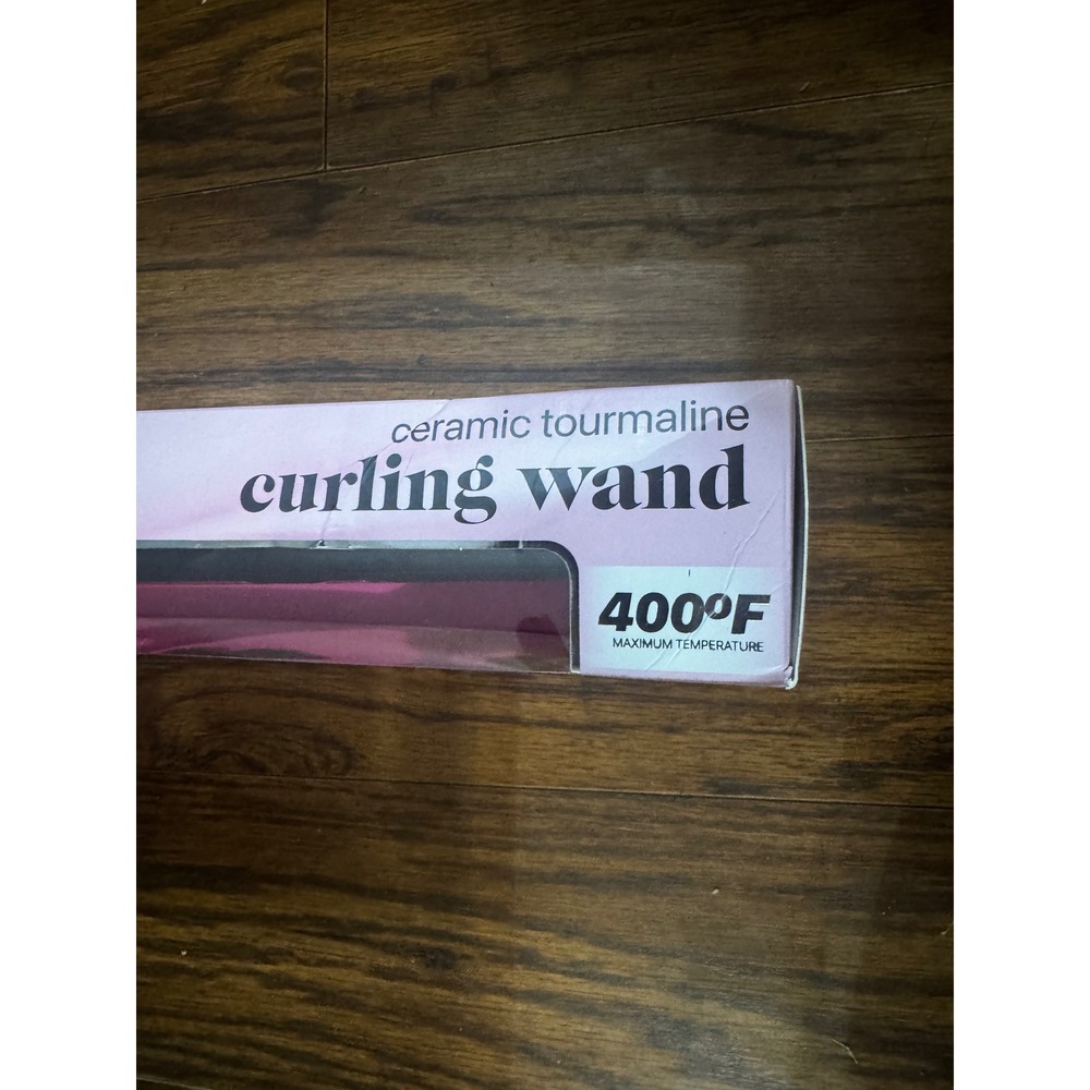 Vivitar Simply Beautiful Ceramic Tourmaline Curling Wand 1/2-1 Inch Pink - Picture 4 of 4